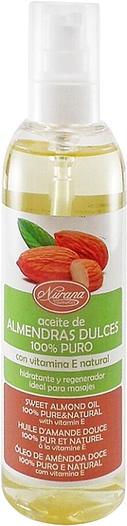 Olejek do skóry i włosów - Nurana Sweet Almond Oil With Vitamin E — Zdjęcie N1