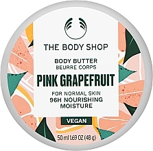 Kup Rozświetlający olejek do ciała - The Body Shop Pink Grapefruit 96H Nourishing Moisture Body Butter