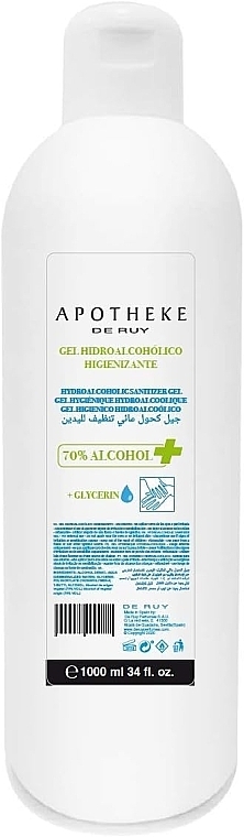 Żel do dezynfekcji rąk - Apotheke de Ruy Hydro-Alcoholic Sanitizing Gel — Zdjęcie N1