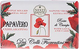 Kup Relaksujące mydło w kostce Mak polny - Nesti Dante Dei Colli Fiorentini Exhilarating Papavero