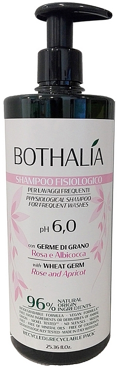 Prostujący szampon termoochronny do włosów - Brelil Shampoo Fisiologico Per Lavaggi Frequenti Bothalia — Zdjęcie N1