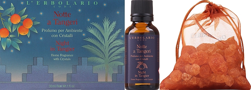 L'Erbolario Notte a Tangeri - Zestaw (home/fragrance/30ml + crystals) — Zdjęcie N1