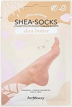 Skarpety do pedicure z masłem shea - Avry Beauty Shea Socks Shea Butter — Zdjęcie N1