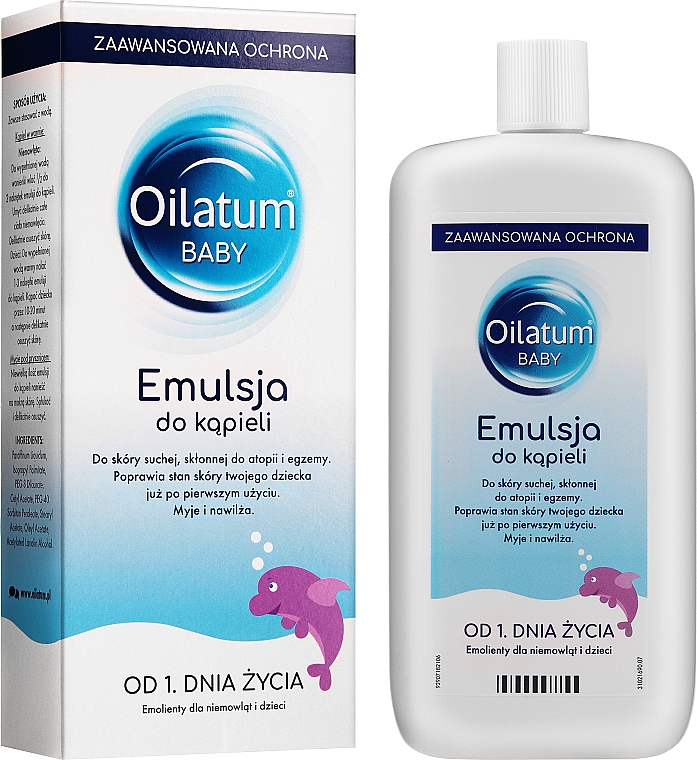 Emulsja do kąpieli dla dzieci od pierwszego dnia życia - Oilatum Baby Bath Emulsion — Zdjęcie N3
