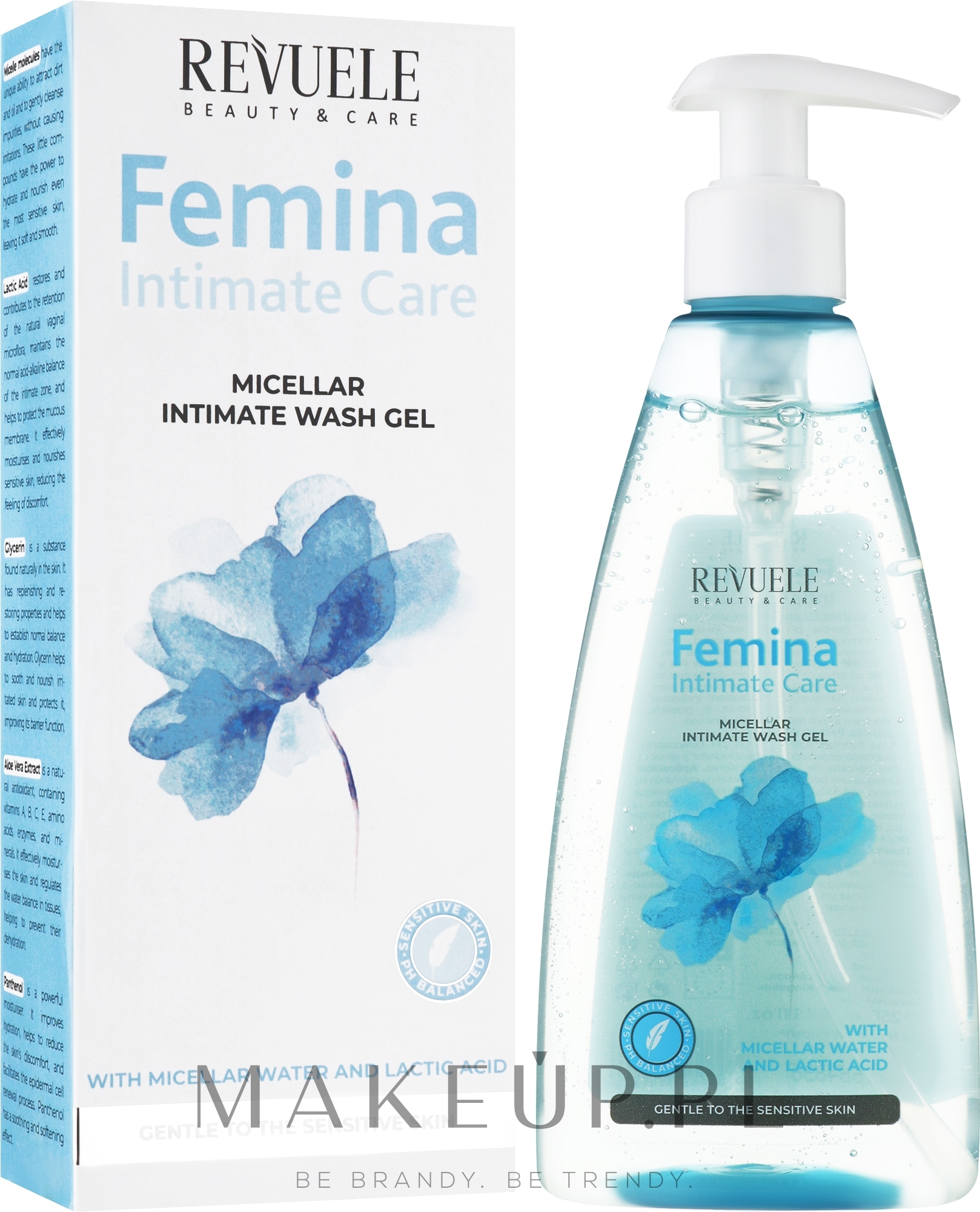 Micelarny żel do higieny intymnej - Revuele Femina Intimate Care Micellar Intimate Wash Gel — Zdjęcie 250 ml