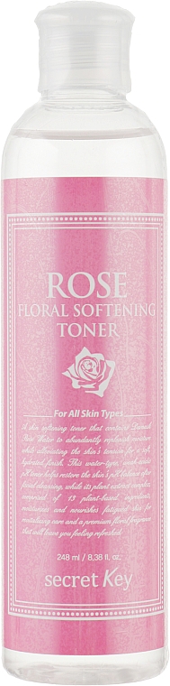 Zmiękczający tonik do twarzy - Secret Key Rose Floral Softening Toner