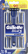 Kup Maszynka do golenia z 9 wymiennymi ostrzami - Gillette Blue 3 Hybrid