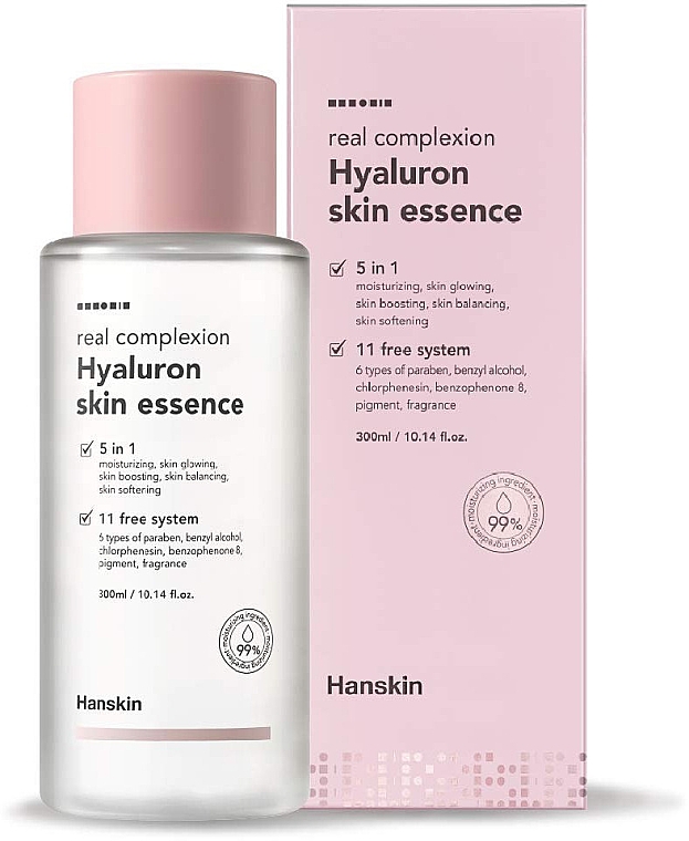 Esencja z kwasem hialuronowym - Hanskin Real Complexion Hyaluron Skin Essence — Zdjęcie N2