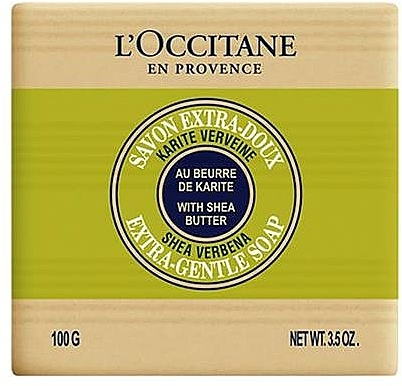 Mydło w kostce z masłem shea Werbena - L'occitane Shea Butter Extra Gentle Soap Verbena — Zdjęcie N1