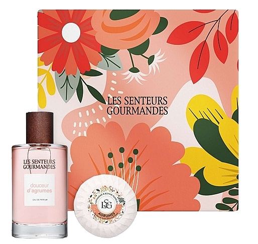 Les Senteurs Gourmandes Douceur D'agrumes - Zestaw (edp/100ml + soap/70g) — Zdjęcie N1