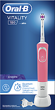 Elektryczna szczoteczka do zębów, różowa - Oral-B Vitality 100 D100.413.1 PRO 3D — Zdjęcie N2