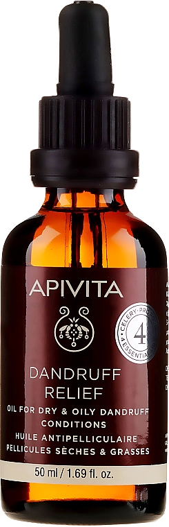 Olejek łagodzący łupież do włosów suchych i tłustych - Apivita Hair Loss Apivita Dandruff Relief Oil — Zdjęcie N2