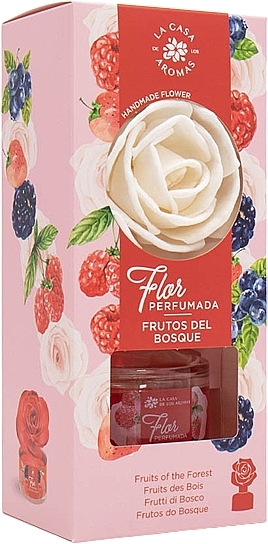 Dyfuzor zapachowy w formie kwiatu Dzikie jagody - La Casa De Los Aromas Reed Diffuser Fruits Of The Forest — Zdjęcie N3