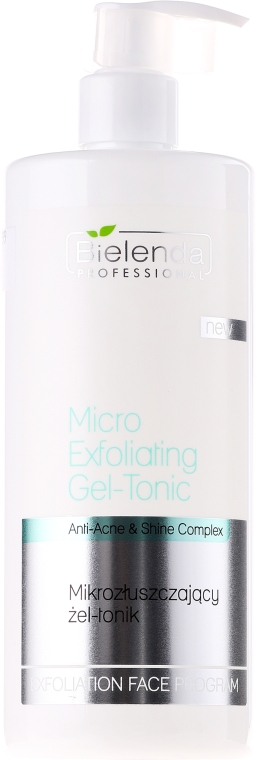 Mikrozłuszczający żel-tonik do twarzy - Bielenda Professional Micro-Exfoliating Gel-Tonic — Zdjęcie N3