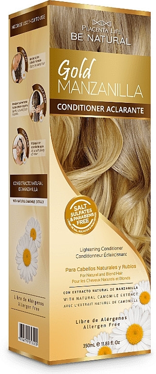Rozjaśniająca odżywka do włosów - Be Natural Gold Manzanilla Brightening Conditioner — Zdjęcie N2
