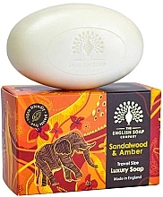 Mydło Drzewo sandałowe i bursztyn - The English Soap Company Travel Sandalwood & Amber Mini Soap — Zdjęcie N1