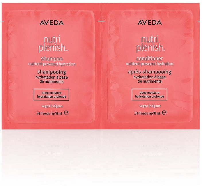 Aveda Nutriplenish™ Deep Moisture (shm 10 ml + cond 10 ml) - PREZENT! Zestaw próbek do włosów — Zdjęcie N1
