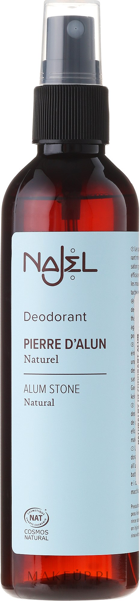 Dezodorant w sprayu do ciała Ałun - Najel Alum Deodorant Spray — Zdjęcie 125 ml