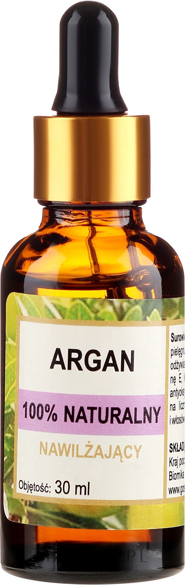 Naturalny olej arganowy - Biomika Argan Oil — Zdjęcie 30 ml