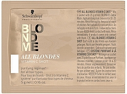 Koncentrat z witaminą C do włosów - Schwarzkopf Professional Blondme All Blondes Vitamin C Shot — Zdjęcie N2