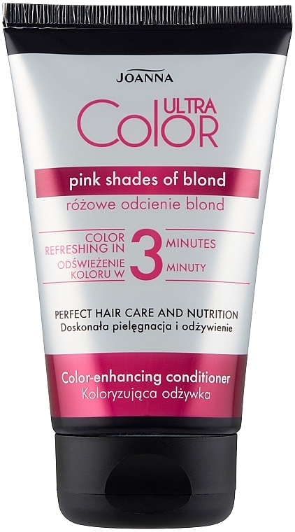 Koloryzująca odżywka do włosów - Joanna Ultra Color System Pink Shades Of Blond — Zdjęcie N2
