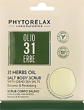 Relaksujący peeling solny do ciała - Phytorelax Laboratories 31 Herbs Oil Salt Body Scrub — Zdjęcie N3