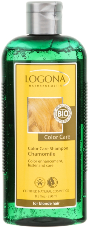 Szampon do farbowanych jasnych włosów - Logona Hair Care Color Care Shampoo