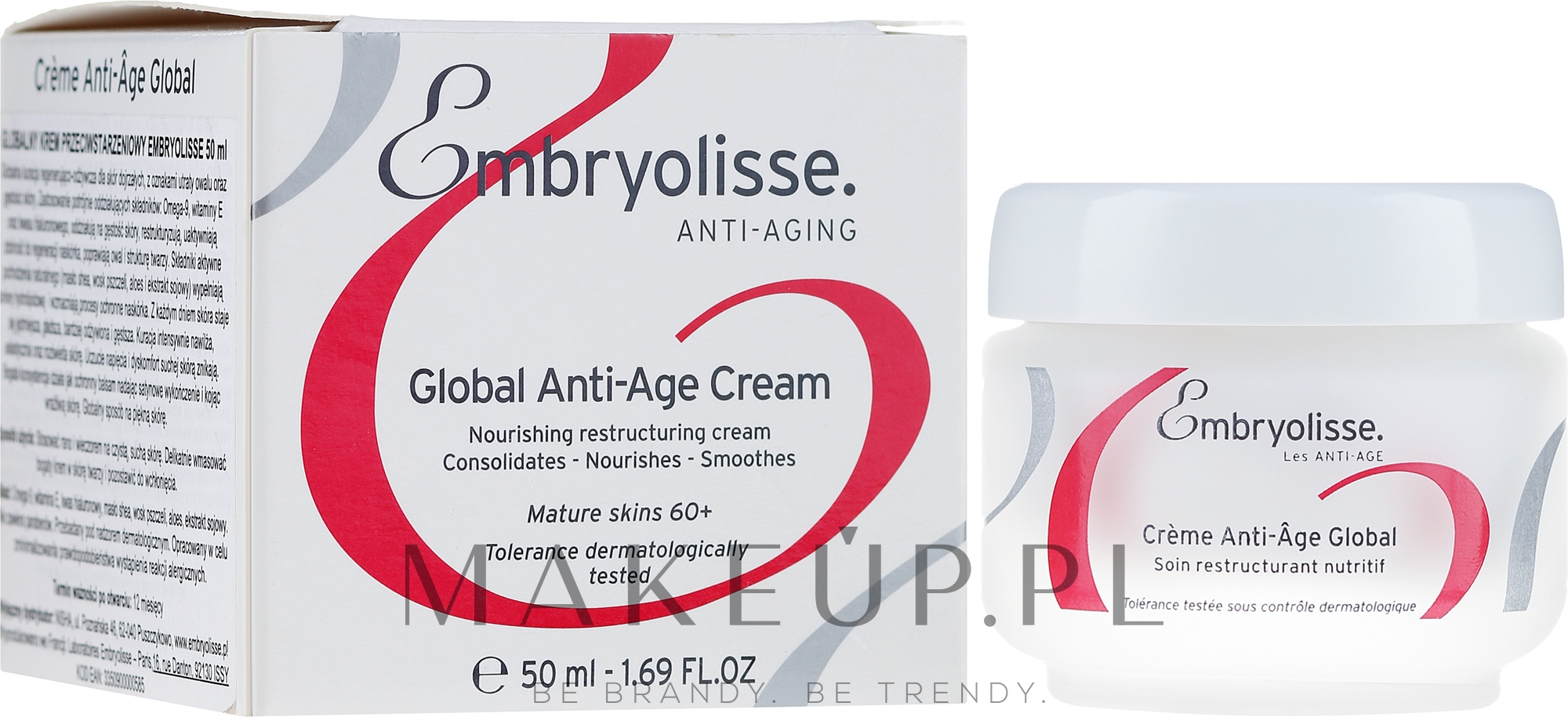 Przeciwstarzeniowy krem odżywczy do twarzy - Embryolisse Laboratories Anti-Age Global Cream — Zdjęcie 50 ml