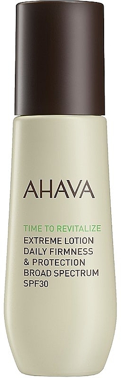 Ujędrniający balsam do twarzy - Ahava Time To Revitalize Extreme Lotion Daily Firmness & Protection Broad Spectrum (miniprodukt) — Zdjęcie N1