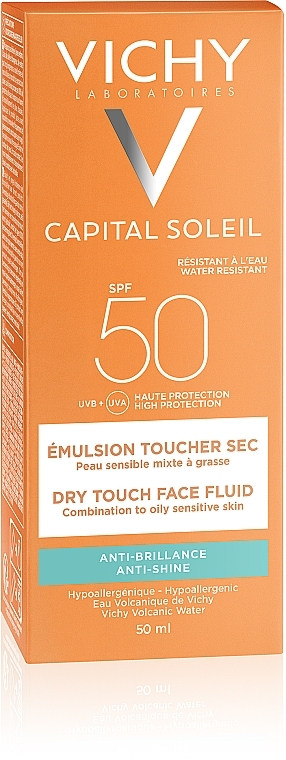 Krem matujący do twarzy SPF 50+ - Vichy Capital Soleil Emulsion Anti-Brillance SPF 50+ — Zdjęcie N4