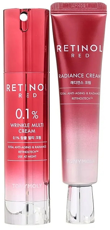 Zestaw - Tony Moly Retinol Red 0.1% Wrinkle Multi Cream Set (f/cr/50ml + f/cr/30ml) — Zdjęcie N2