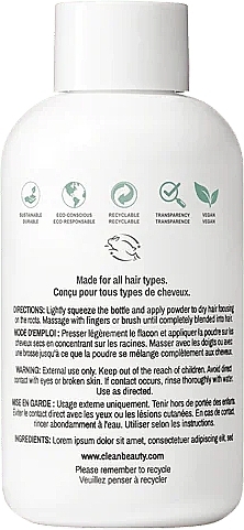Suchy szampon do włosów - Clean Reserve Tapioca Dry Shampoo — Zdjęcie N2
