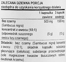 Kapsułki wzmacniające odporność Czarny bez, 500 mg - Now Foods Elderberry — Zdjęcie N3