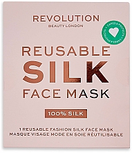 Jedwabna maska ochronna do twarzy, Różowa - Makeup Revolution Re-useable Fashion Silk Face Coverings Pink — Zdjęcie N2