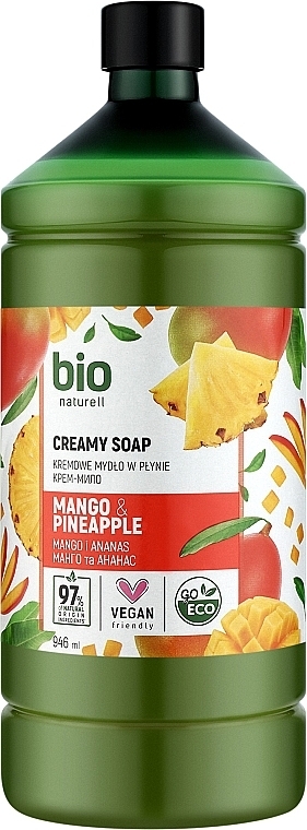 Kremowe mydło Mango i ananas - Bio Naturell Mango & Pineapple Creamy Soap — Zdjęcie N2