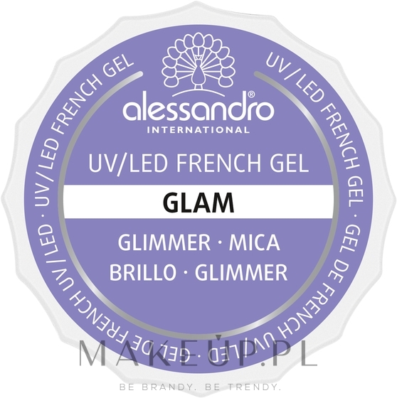 Żel do paznokci - Alessandro International French Gel White Glam  — Zdjęcie 15 g