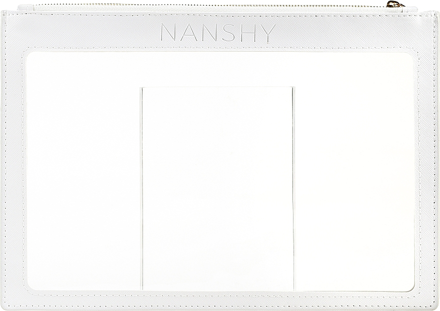 Kosmetyczka przezroczysta, biała - Nanshy Clear PVC Makeup Pouch  — Zdjęcie N1