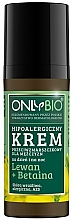 Kup Hipoalergiczny krem przeciwzmarszczkowy dla mężczyzn Lewan i betaina - Only Bio Hypoallergenic Anti-Wrinkle Day & Night Cream For Men Levan + Betaine