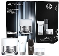 Kup Zestaw - Shiseido Men Total Age Defense Program (cr/50ml + cleanser/30ml + concentrated/10ml + cr/10ml)