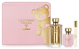 Kup PRZECENA! Prada La Femme L’Eau - Zestaw (edt/100ml +b/lot/100ml + edt/mini/10ml) *