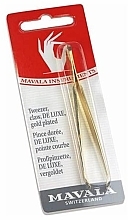 Pęseta, pozłacana - Mavala Manicure Gold Plated Deluxe Claw Tweezer — Zdjęcie N1