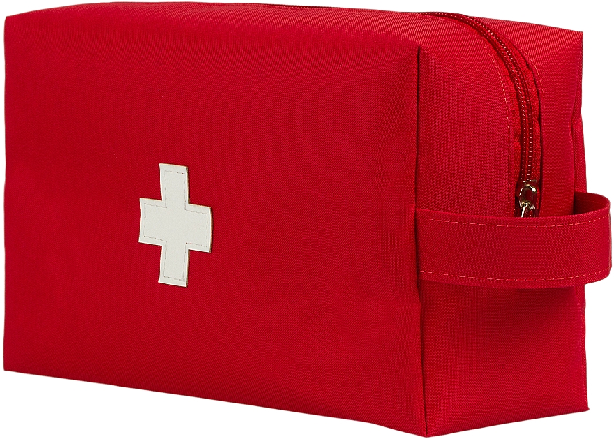 Apteczka pierwszej pomocy, zestaw podróżny czerwony, 24x14x8 cm - MAKEUP First Aid Kit Bag M — Zdjęcie N3