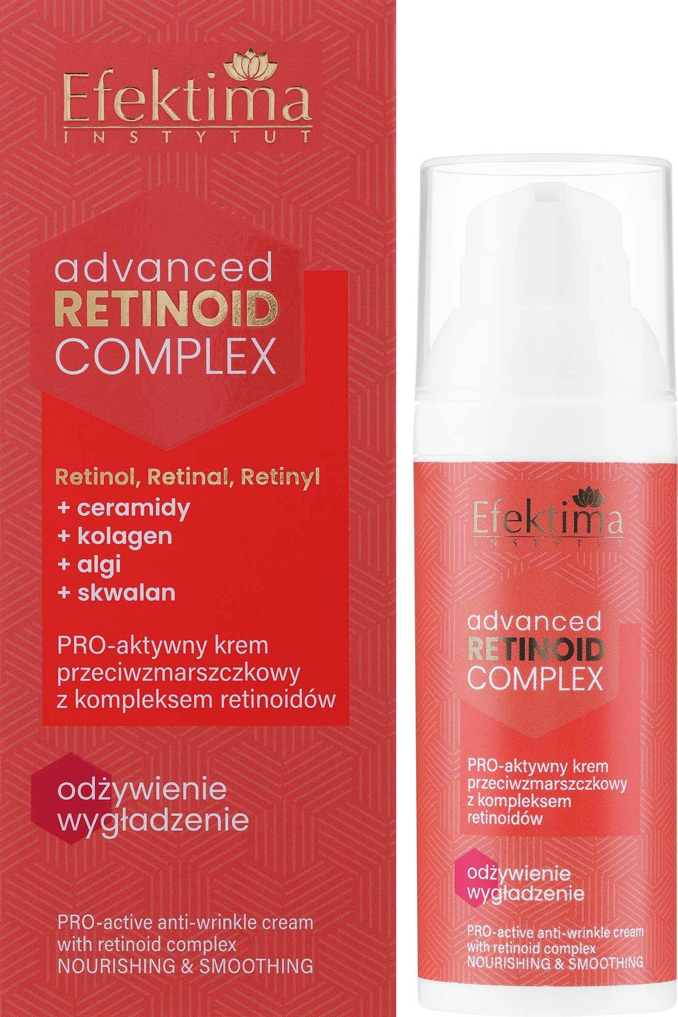 Aktywny krem przeciwzmarszczkowy z kompleksem retinoidów - Efektima Instytut Advanced Retinoid Complex — Zdjęcie 50 ml