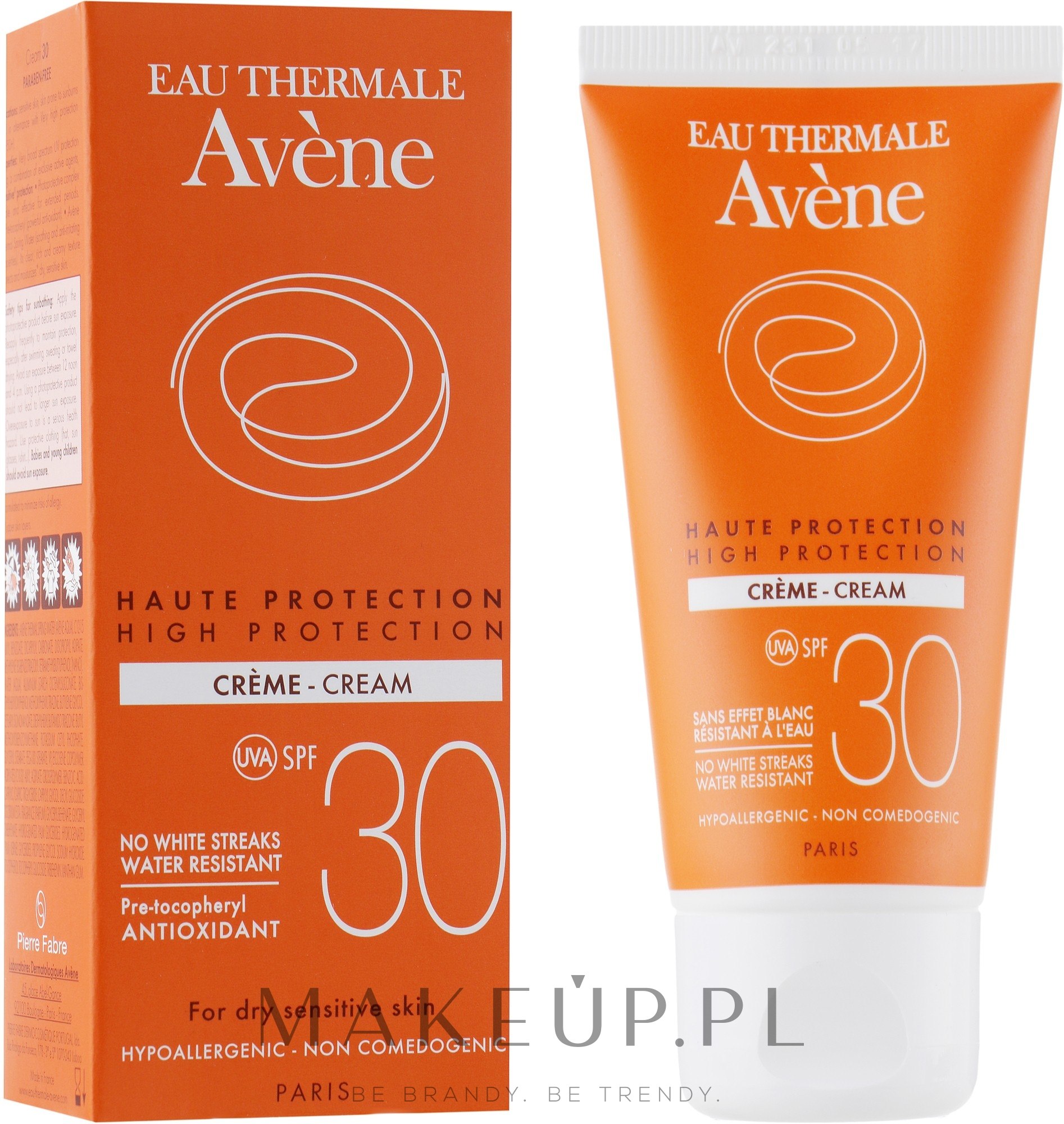 Przeciwsłoneczny krem do twarzy z wysoką ochroną SPF 30 - Avène Sun High Protection Cream — Zdjęcie 50 ml