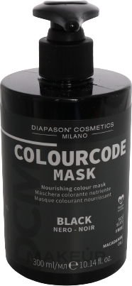 Maska do włosów farbowanych - DCM Colourcode Mask — Zdjęcie Black