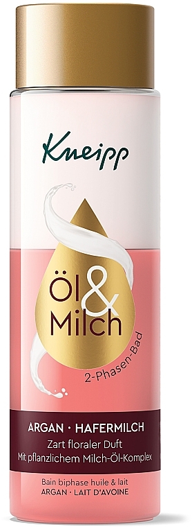 Dwufazowy olejek do kąpieli - Kneipp Argan Oil & Oat Milk Two-phase Bath Oil — Zdjęcie N1