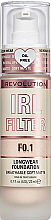 Podkład tonujący do twarzy - Makeup Revolution IRL Filter Longwear Foundation — Zdjęcie N1