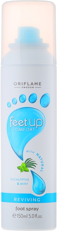 Odświeżający spray do stóp Eukaliptus i mięta - Oriflame Feet Up Comfort Reviving Foot Spray