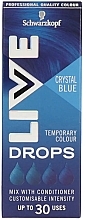 Kup Krople do farbowania włosów - Live Drops Crystal Blue Temporary Color