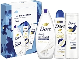 Kup Zestaw - Dove Time To Nourish Complete Collection (sh/gel/250ml + b/lot/250ml + deo/150ml)